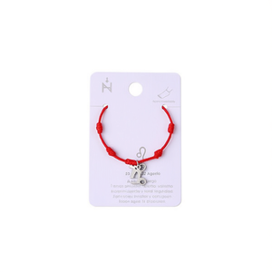 Tobillera Angelina Leo Star con Cordón Rojo y Dije de Acero Inoxidable, Joyería de Moda para Mujer, Regalo, Estilo Constelación de Moda - Product Image 1