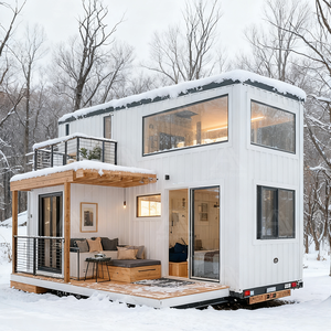 Petites maisons en conteneur de 20 pieds prêtes à être expédiées-Conceptions de maisons à structure flexible pour bureaux de jardin, ajouts de chambre à coucher - Product Image 1
