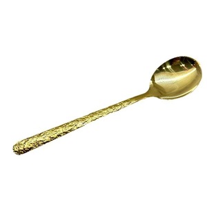Stainless Steel Crackle Pattern Spoon Japanese Hammered Round Head Household Rice Soup Dessert Spoon <b>Hand</b> <b>Wash</b> Only - Product Image 5