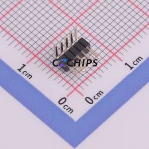1271WR-5P Pin Header Bent Lead Through Hole,P=1.27mm Connector 1x5P 1.27mm Pin Header Right Angle Insert - Product Image 1