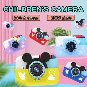 BTJ 2.4 Inch HD <b>Mini</b> Digital <b>Camera</b> 1080P Selfie Dual Lens 180 Wide Angle Smooth Material Children's <b>Camera</b> for Boys Girls - Product Image 3