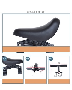 Siège de vélo pour enfant monté à l'avant, siège de vélo pour enfant, siège de vélo de montagne pour bébé, ultraléger, avec accoudoirs - Product Image 3