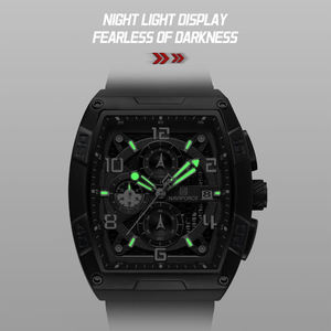 นาฬิกาควอตซ์ NAVIFORCE 8064 รุ่นใหม่สำหรับผู้ชาย หน้าปัดทรงเหลี่ยม ดีไซน์สไตล์โบราณ แนวสปอร์ต กันน้ำ เหมาะสำหรับใส่ลำลอง - Product Image 4