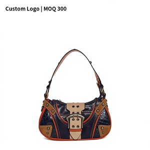 Sac fourre-tout de luxe de créateur à motif <span class=keywords><strong>crocodile</strong></span>, sac à main en cuir clouté vintage, grande capacité, sac à bandoulière pour femme pour le bureau - Product Image 1