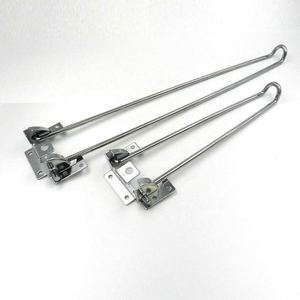 Pieds de table pliables en fer pour mobilier, 15 cm de long, robustes, pour usage hospitalier, finition argentée, vente en gros - Product Image 2