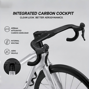 Bicicleta de Carretera de Fibra de Carbono T700, 18 Velocidades, Grupo Shimano SORA R3000, Freno de Disco Mecánico, Eje Pasante, Bicicleta de Gravel de Carbono, Venta al Por Mayor - Product Image 4