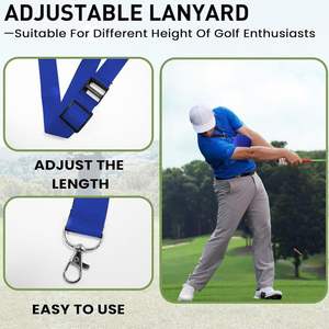 Balle d'entraînement de golf gonflable en PVC floqué <span class=keywords><strong>avec</strong></span> cordon réglable et pompe incluse, pour droitiers et gauchers, tous niveaux de compétence - Product Image 4