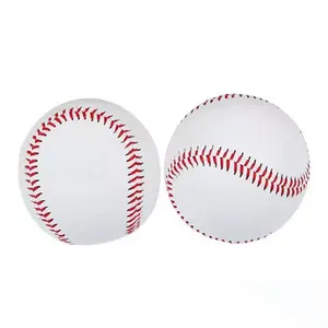 Профессиональный дизайн, искусственная кожа, мягкий, официальный, 9 дюймов, тренировочный бейсбольный мяч, белый бейсбольный мяч для спорта на открытом воздухе