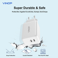 45W Type-C Chargeur Double Port Charge Rapide Chargeur Mural PD 3.1 Adaptateur Secteur pour iPhone 16 Smartphone/Tablette