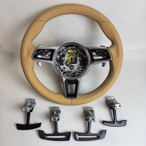 Volante de Cuero Personalizado de Fábrica para Volan Porch Cayenne Lenkrad Panamera <span class=keywords><strong>Taycan</strong></span> Macan 911 - Product Image 5