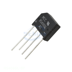 BRIDGE RECT 1PHASE 800V 4A RS-4L Whole Sale Electronic Component Diodes BOM IC In Stock 4-SIP, RS-4L RS406GL-BP - Product Image 1