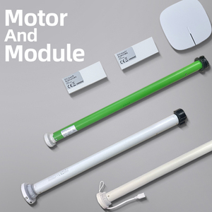 Stores enrouleurs modernes motorisés en polyester jacquard pour fenêtres françaises – Écologiques, pour hôtels et bureaux, protection solaire intérieure - Product Image 4