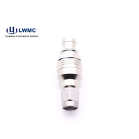 Conector de soldadura macho SMA chapado en oro recto coaxial RF de alta calidad para cable RG 142