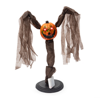 Figurines de citrouilles et de fantômes d'Halloween transfrontalières 2026, visages amusants de citrouilles fantômes, décorations électriques qui bougent, jouets de fête
