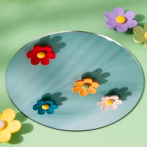 3D花冷蔵庫マグネットミニ愛らしい葬儀用強い磁石オフィス用カレンダー冷蔵庫磁気工芸品カラフル - Product Image 4