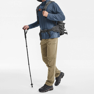 <span class=keywords><strong>Pantaloni</strong></span> da trekking leggeri impermeabili da viaggio da esterno ad asciugatura rapida con motivo dritto con tasche a cerniera - Product Image 2