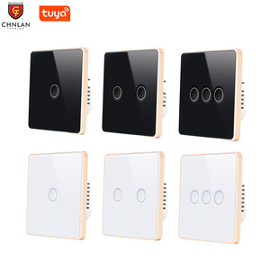 New <span class=keywords><strong>Wifi</strong></span> chuyển lõm cảm ứng Glass Bảng điều chỉnh làm việc với Alexa Google Home tuya điều khiển từ xa thông minh chuyển đổi ánh sáng EU/UK tiêu chuẩn - Product Image 1