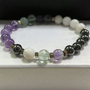 Pulsera Natural de Cuentas de Vidrio Coloridas con Piedra Antiestrés, de Primera Calidad, Lista para Venta al por Menor, con Garantía Comercial - Product Image 1