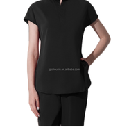 GloriousIn RTS Scrubs 2023 Théâtre Houseman Vétérinaire Uniformes Hommes Gris Vestes Extensible Belle Marque Fermetures À Glissière Koi