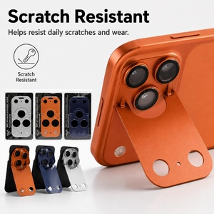 Supporto per Fotocamera Nascosta L001 con Regolazione Multi-Angolo per iPhone 18 17 Pro Max, Protezione in Lega di Alluminio con Kickstand e Pellicola per Lenti - Product Image 3