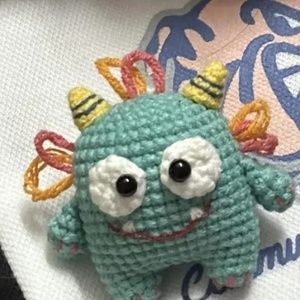 Nuevo Diseño 2026: Llavero de Monstruo Pequeño de Ganchillo, Muñeco de Animal Creativo de Ganchillo para Regalos, Llavero Colgante de Ganchillo con <span class=keywords><strong>Ojos</strong></span> Grandes - Product Image 6