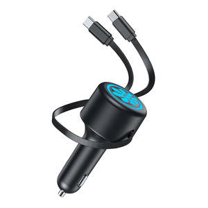 Cargador de teléfono móvil para coche de 12/24v 12 voltios, marca OEM, carga rápida, retráctil, 5 en 1, 4 en 1, 3 en 1, para coches. - Product Image 1