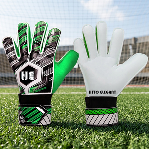 Gants de gardien de but de football professionnels en cuir respirants haute performance antidérapants à doigts entiers unisexes - Product Image 4
