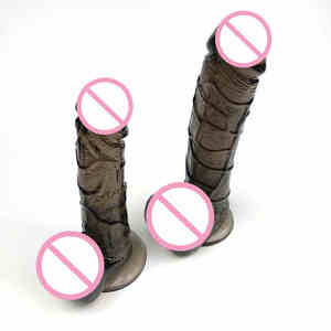 Realistic TPE Clear <strong>Dildo</strong> <strong>2</strong> <strong>Size</strong> Transparent Big Glans Extreme <strong>Dildos</strong> Strong Suction Base Cup Flexible Jelly Penis Dong Sex Toys - Product Image 1