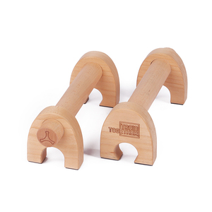 Su misura comoda impugnatura antiscivolo in legno Parallettes palestre per esercizi in legno per allenamento a casa stalle attrezzature per il Fitness - Product Image 3