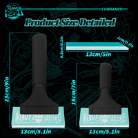 Outils de nettoyage de carrosserie automobile KUNAISI, raclette à manche en aluminium et grattoir en TPU, outil pour film de fenêtre et film teinté en caoutchouc