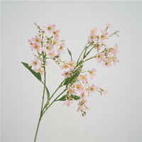 Fleurs sauvages en soie artificielle à tige unique pour la maison, le mariage, Noël, Halloween et les plantes décoratives d'intérieur