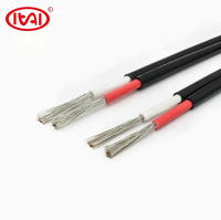 Cable Solar Fotovoltaico de Alta Calidad con Aislamiento XLPO de 0.6/1kv, Doble Núcleo, 2.5mm2, 4mm2, 6mm2, Estañado, 99.997% Cobre Puro