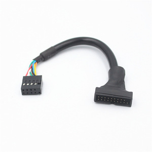 <b>Usb</b> <b>2.0</b> To <b>Usb</b> 3.0 Adapter Cable 9 Pin To 20 Pin Male Female Connector Pure Copper Wire Injection Molding - Product Image 4