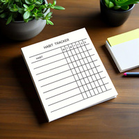Bloc-notes promotionnel personnalisé en papier offset avec logo privé, planificateur hebdomadaire détachable pour entreprise