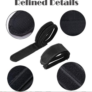 Ztc471 ที่ครอบเท้าสำหรับปั่นจักรยาน สีดำ คู่ กันลื่น สายรัดยึดแป้นเหยียบจักรยานอเนกประสงค์ - Product Image 2