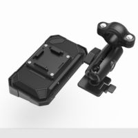 Bestsonic - Pantalla de Navegación GPS Impermeable de 5 Pulgadas con CarPlay y Android Auto, Soporte de Liberación Rápida con Alimentación Tipo C para Viajes por Carretera