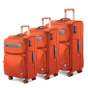 <span class=keywords><strong>Valise</strong></span> de voyage personnalisable, simple, élégante, de style rétro, légère, en <span class=keywords><strong>toile</strong></span>, avec roulettes pivotantes, antivol, 20-28 pouces - Product Image 2