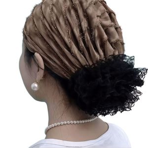 Gorro de malla con cuentas, pañuelos para la cabeza islámicos de Oriente Medio para mujeres - transpirables y ecológicos, aptos para todas las estaciones - Product Image 1