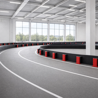 Barreras de Seguridad Modulares de Goma Resistentes a Impactos y Absorción de Golpes para Pistas de Go Kart