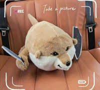Peluche chien épée et bouclier personnalisée, jouet en peluche doux, poupée chiot, coussin mignon de dessin animé pour enfants, cadeau et décoration intérieure