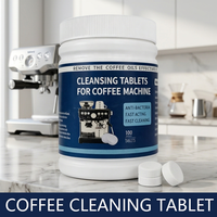 Nettoyant puissant pour machine à café, élimine les taches tenaces de calcaire et de résidus d'huile pour les machines à expresso, les bouilloires et les cafetières à filtre.