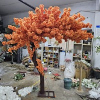 Arbre artificiel de cerisier en fleurs de grande taille pour intérieur et extérieur, décoration de mariage et de fête, haute simulation, cerisier en fleurs blanc et rose