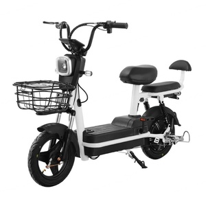 Scooter Eléctrico de 14 Pulgadas Directo de Fábrica con Batería Portátil de 48V12A, Bicicleta Eléctrica de 350W para Adultos, Bicicleta Eléctrica con Marco de Acero - Product Image 1