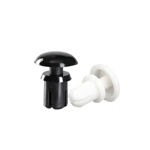 Nylon di plastica PA66 spinato, supporto del pannello del PC azione cricchetto Nylon 66 nero bianco clip a scatto maschio e femmina rivetti/