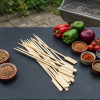 Brochettes de barbecue en bambou jetables de qualité alimentaire, écologiques et biodégradables, style palette, Sanyou DZ25-03