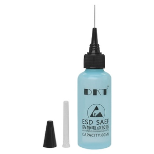 Thickened PE ESD Compliant <b>Dispensing</b> <b>Bottle</b> 60ml With Nozzle For Electronics Repair And Flux <b>Dispensing</b> - Product Image 1