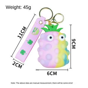 Porte-clés Ananas Colorés et Mignons en Gros, Pendentifs pour Sacs, Porte-clés de Voiture pour Cadeaux Promotionnels - Product Image 4