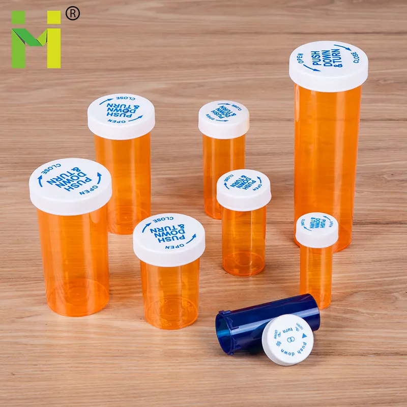 Nhựa nắp vặn nhỏ rỗng nhựa Pill khác y học container chai Tablet chai
