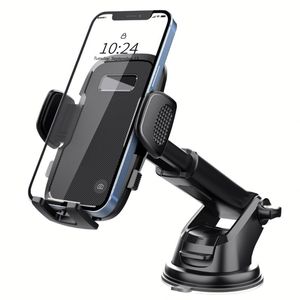 Soporte Universal para Teléfono Celular en el Tablero del Automóvil, Soporte para Teléfono Móvil con Ventosa para Parabrisas - Product Image 1