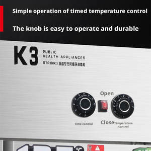 Sterilizzatore Elettrico Commerciale HELAXEN ad Alta Temperatura con Circolazione d'Aria Calda / Armadio Sanificante in Acciaio Inox 2200W per Scuole - Product Image 4